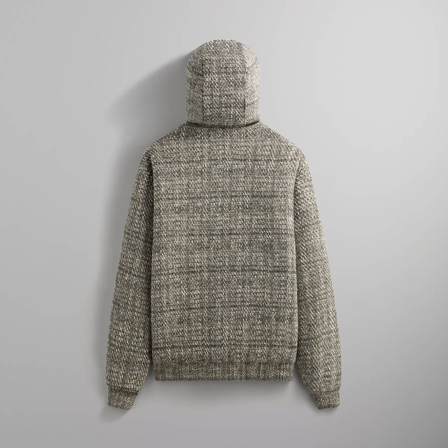 Green Men Kith Textured Tweed Sierra Hoodie Jackets | 1357-QWEFB