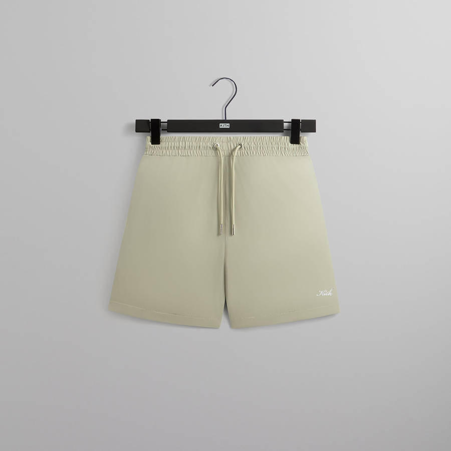Green Men Kith Transitional Active Shorts | 4132-DTYNU