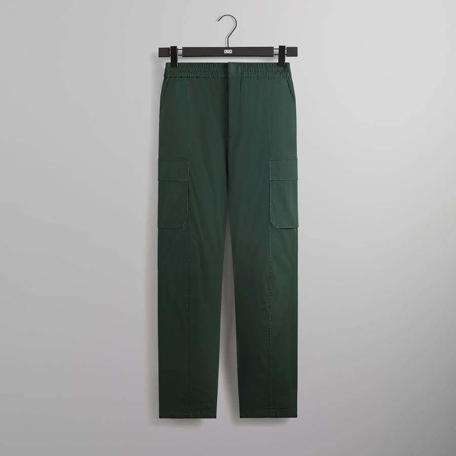 Green Men Kith Wrinkle Nylon Bristol Cargo Pants | 0518-CJMGD