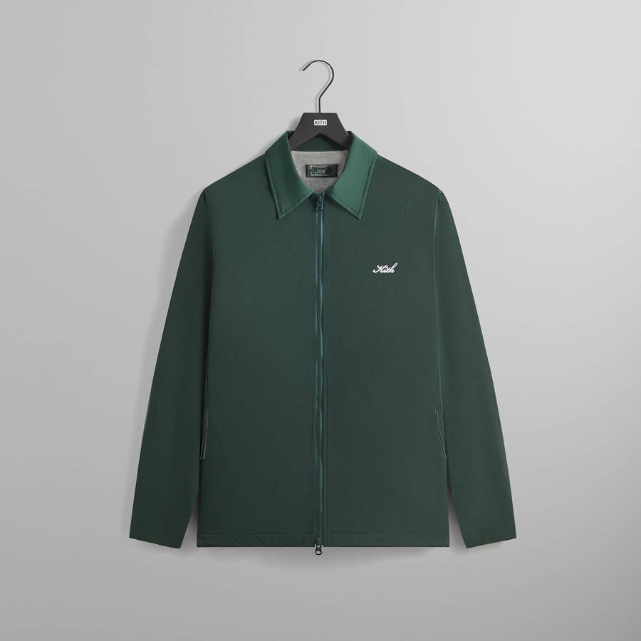 Green Men Kith Wrinkle Nylon Jonas Coaches Jackets | 2516-SXFIU