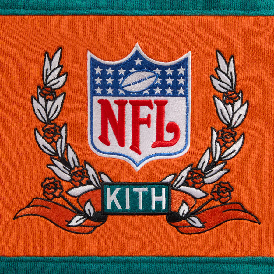 Green Men Kith and '47 for the NFL: Dolphins Nelson Collared Pullover Shirts | 4103-IACBV