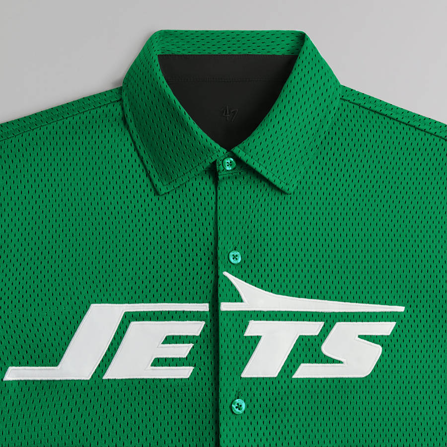 Green Men Kith and '47 for the NFL: Jets Reversible Ginza Shirts | 5872-OBSAC