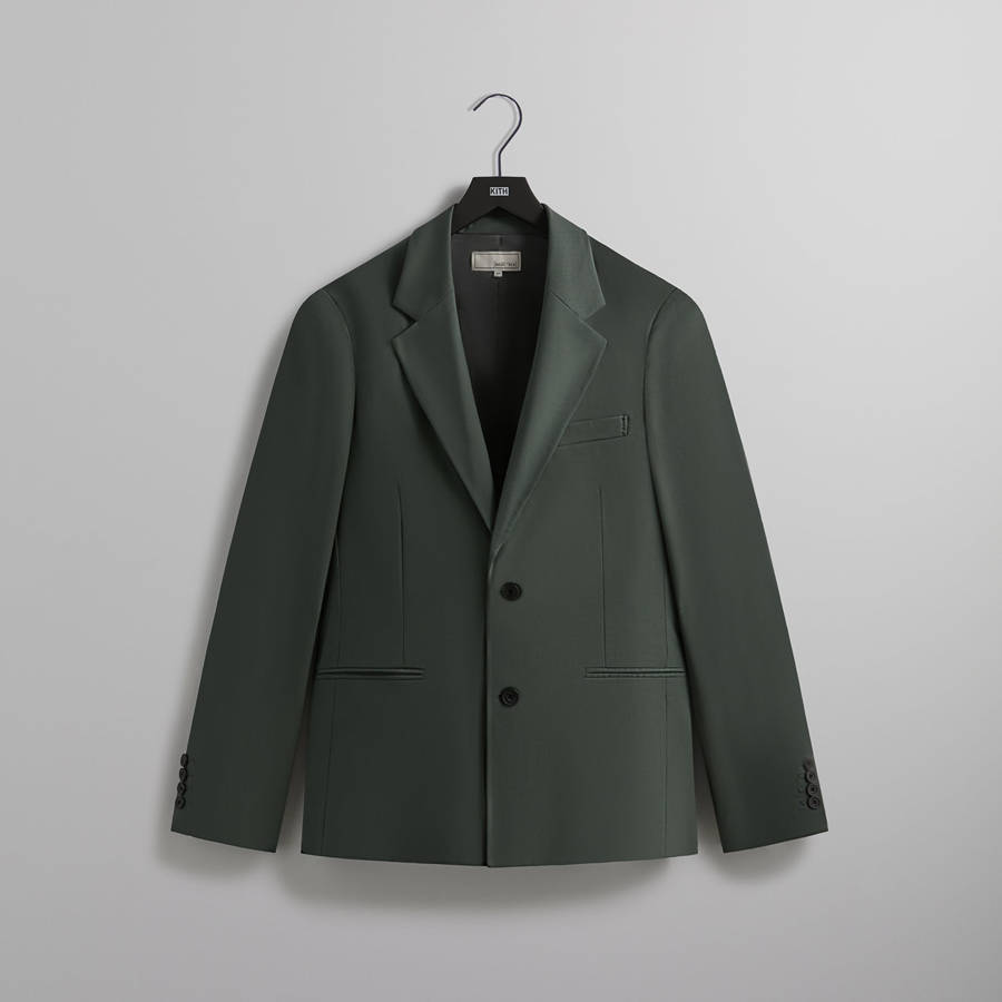 Green Men Kith and Kin Gabardine Erik Blazer Jackets | 0258-GDTPA