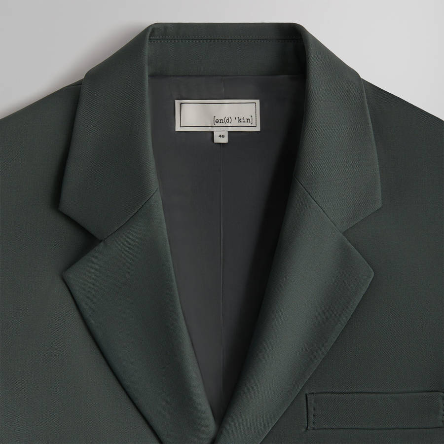 Green Men Kith and Kin Gabardine Erik Blazer Jackets | 0258-GDTPA