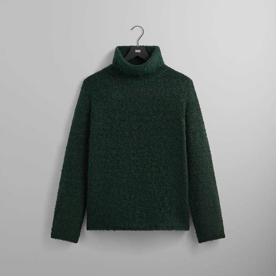 Green Men Kith and Kin Speckled Boucle Walker Turtleneck Shirts | 9645-PWZRV