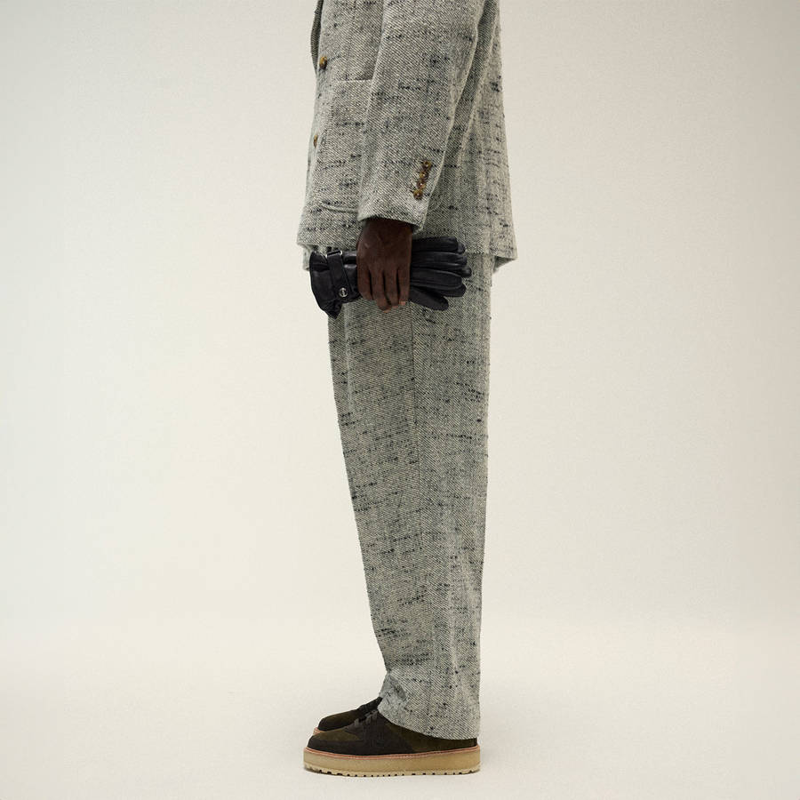 Green Men Kith and Kin Tweed Kylan Pleated Pants | 3204-OTPSK