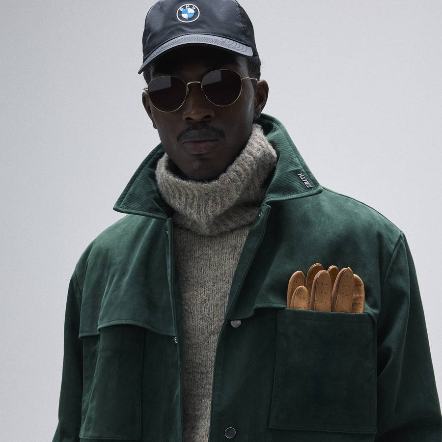 Green Men Kith for BMW Finn Suede Jackets | 8137-GXTPI