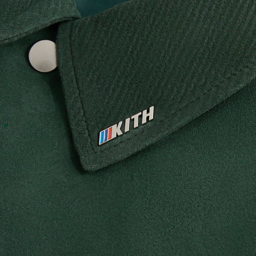 Green Men Kith for BMW Finn Suede Jackets | 8137-GXTPI