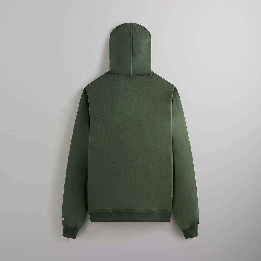 Green Men Kith for BMW Microsuede Williams V Full Zip Hoodie | 7014-BEKIL