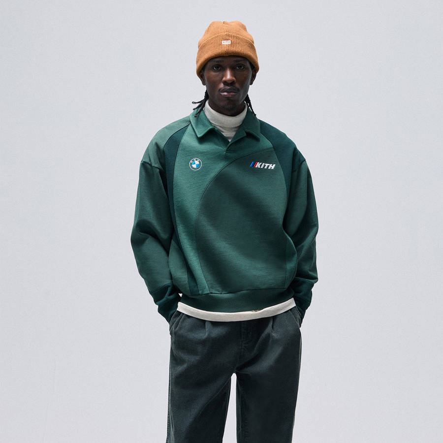 Green Men Kith for BMW Nelson Rugby Shirts | 1948-ZWFTK