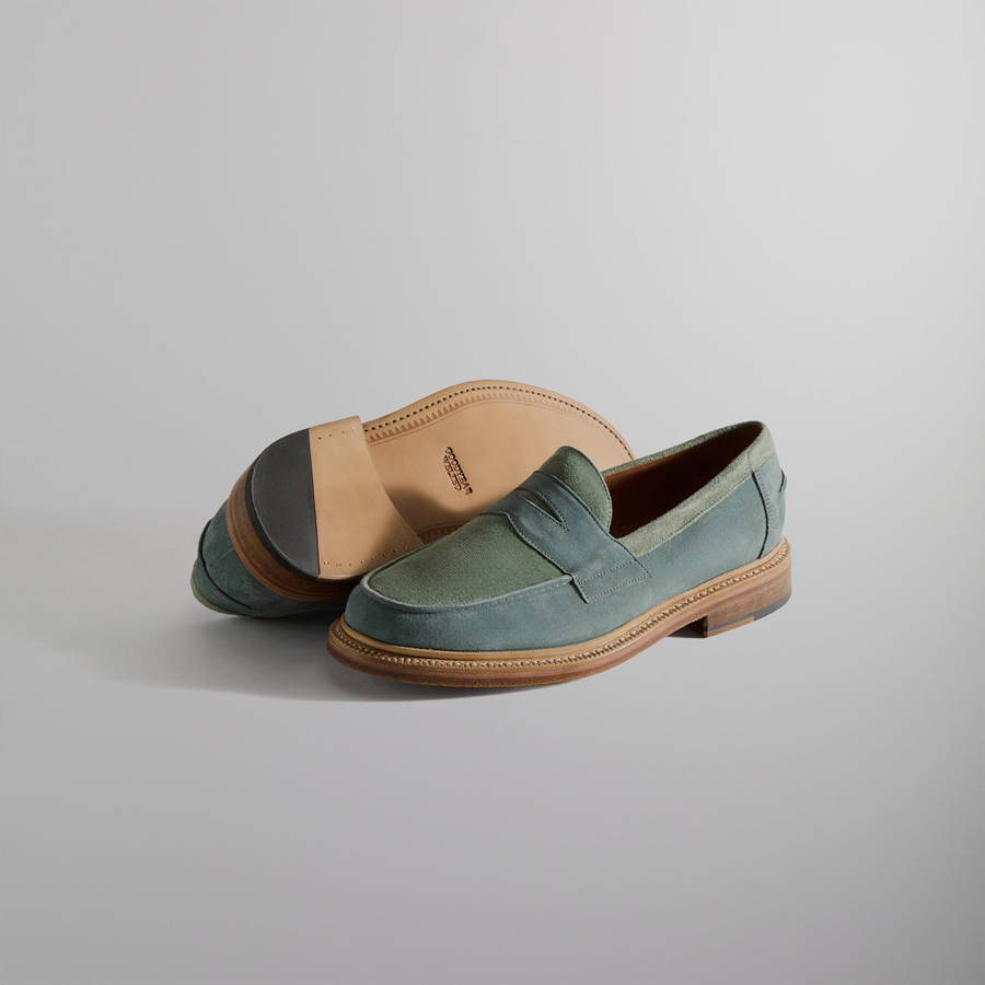 Green Men Kith for Blackstock and Weber The Ellis Penny Loafers | 0261-GOBMQ