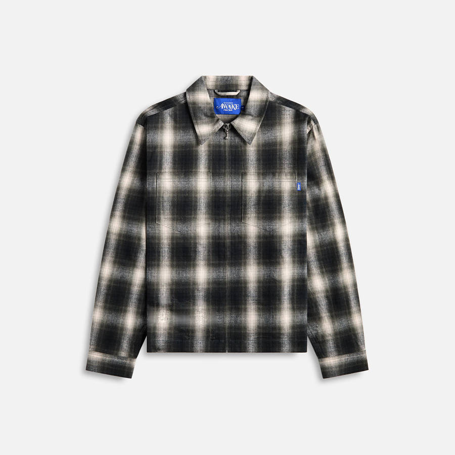 Green Multicolor Men Kith Awake NY Brushed Flannel Shirt Jackets | 9685-XSATE