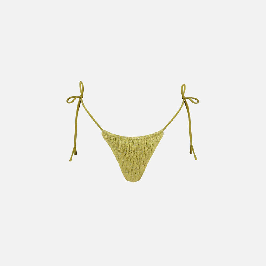 Green Women Kith Asta Resort Lio Bikini Bottom Swim | 5136-FJEKP