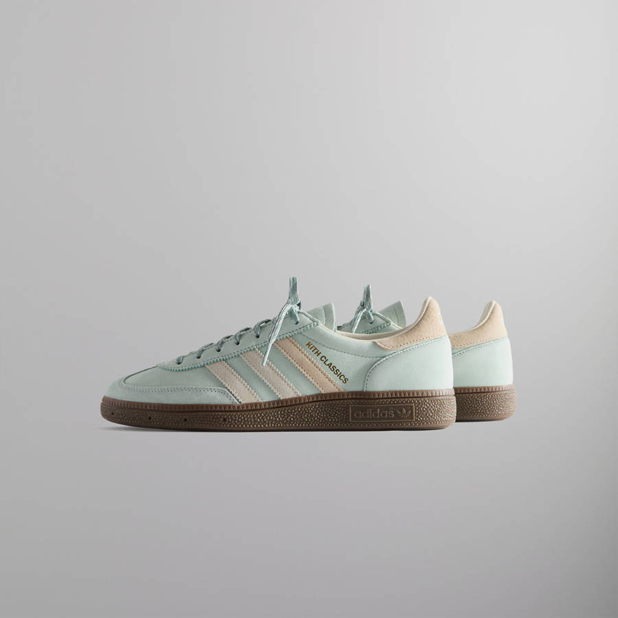 Green Women Kith Classics for adidas Originals Handball Spezial Sneakers | 0238-BZLFS