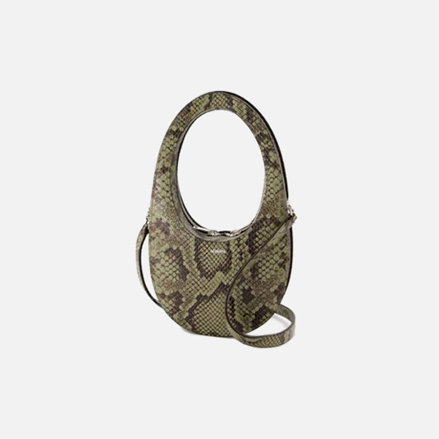 Green Women Kith Coperni Python Printed Swipe Bags | 6513-UKLGX