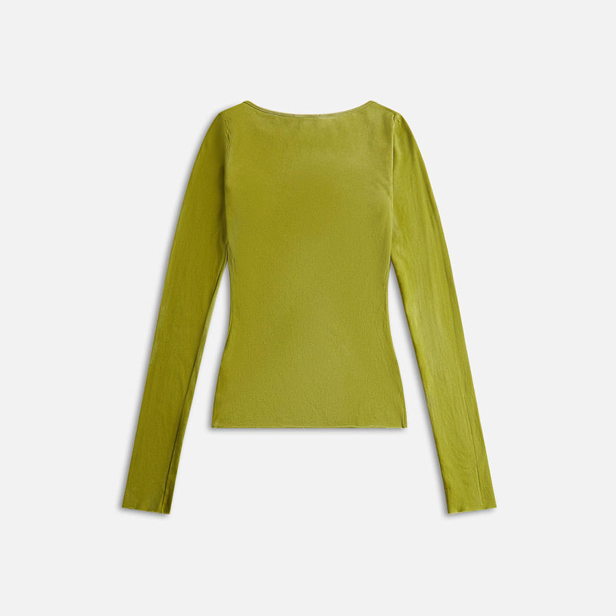 Green Women Kith Cotton Citizen Marbella Boat Neck Shirts | 0795-GVBNL