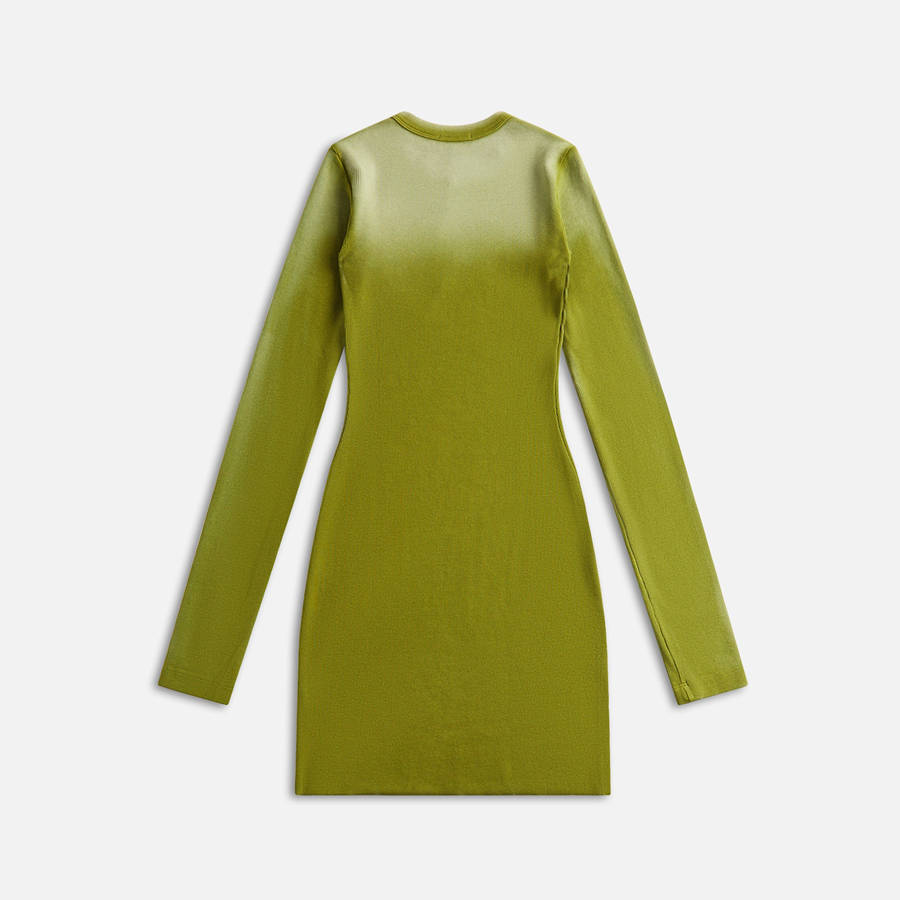 Green Women Kith Cotton Citizen Verona Long Sleeve Mini Dress | 0419-TJWEZ