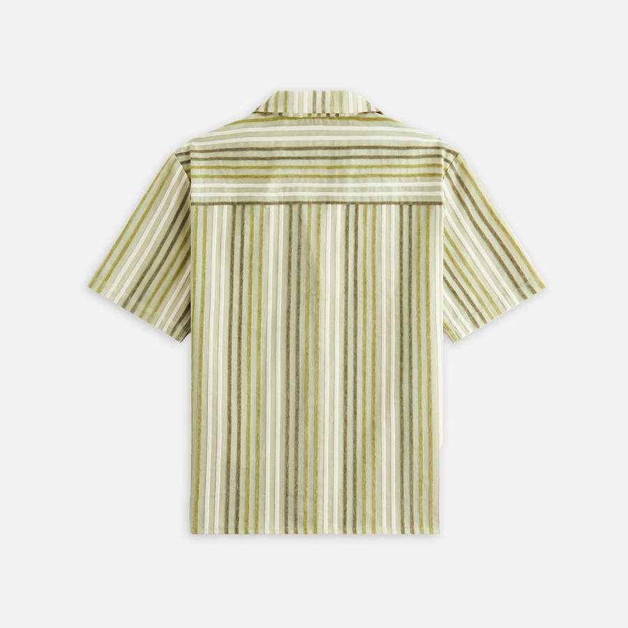 Green Women Kith Elena II Chenille Stripe Shirts | 6178-QHGVU