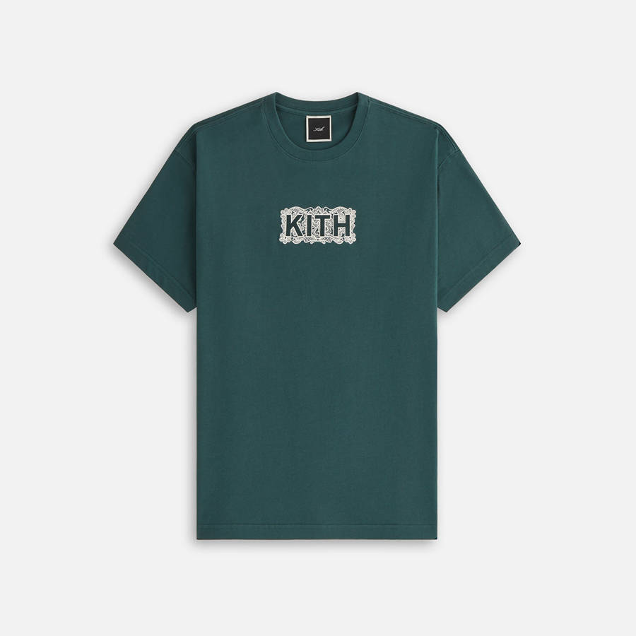 Green Women Kith Floral Lace Vintage T-Shirt | 6430-OQBSI
