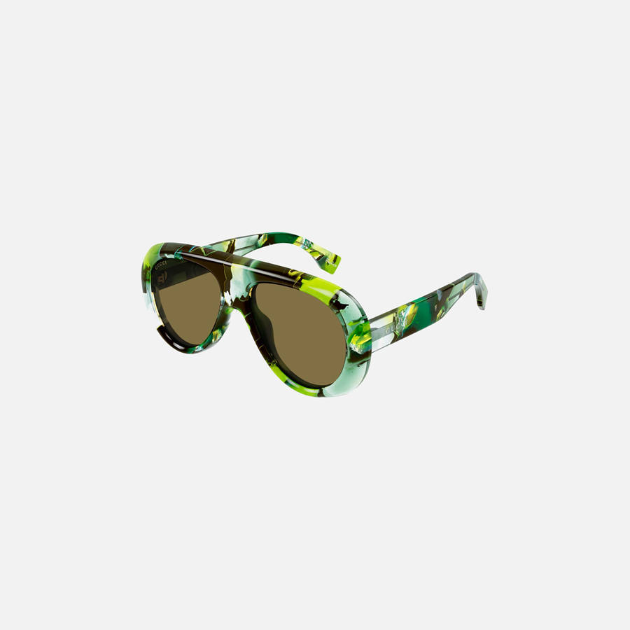 Green Women Kith Gucci GG Frames 09S Eyewear | 3875-SQFIG