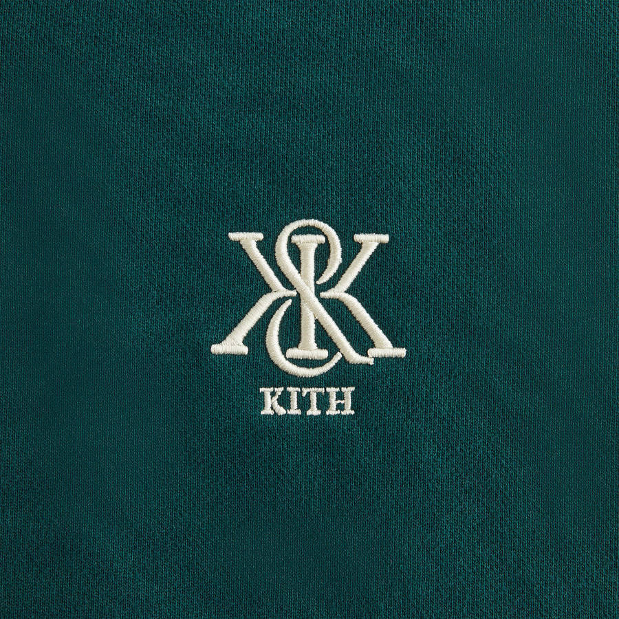 Green Women Kith Hunter III Crest Quarter Zip Sweatshirts | 6319-IKDYU
