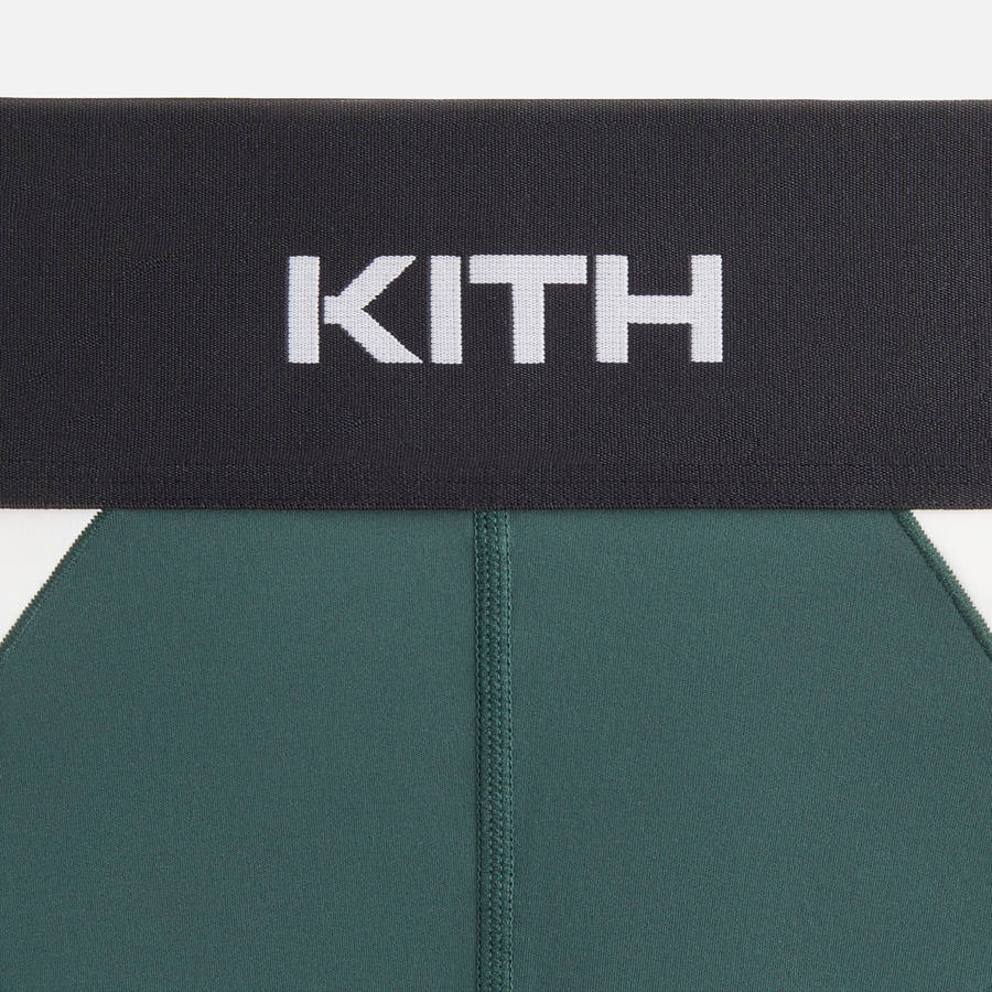 Green Women Kith Lana Panelled Biker Shorts | 4851-RVWHI