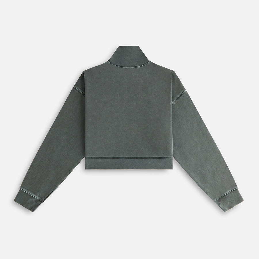 Green Women Kith Maryn Cropped Turtleneck Shirts | 1740-YHBSQ
