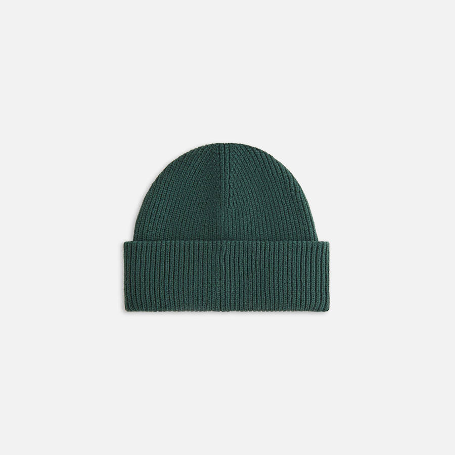 Green Women Kith Mia Beanie With Rubber Patch Headwear | 2437-RFIVN