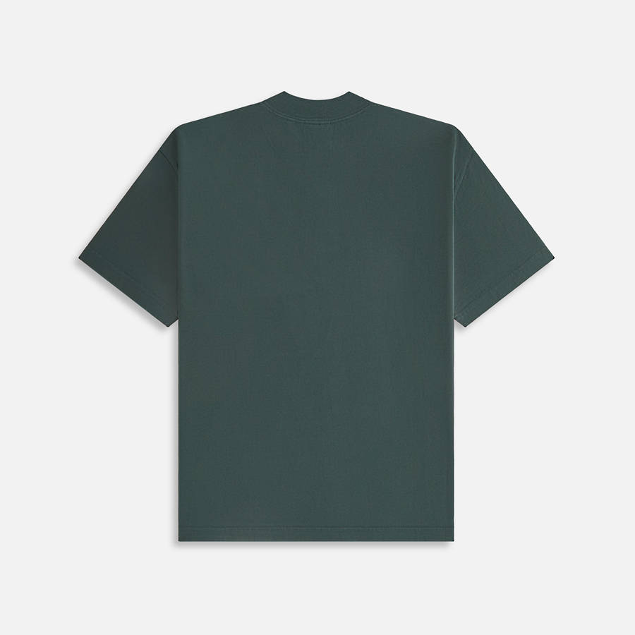 Green Women Kith Mock Neck Crest Vintage T-Shirt | 9574-BRNEY