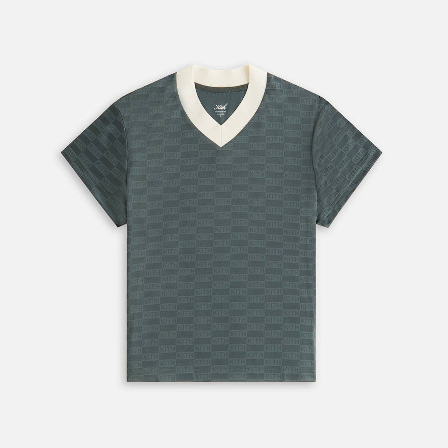 Green Women Kith Nicci Monogram Jersey Shirts | 8360-XGAPR