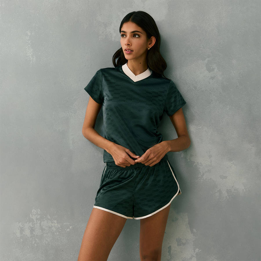 Green Women Kith Nicci Monogram Jersey Shirts | 8360-XGAPR