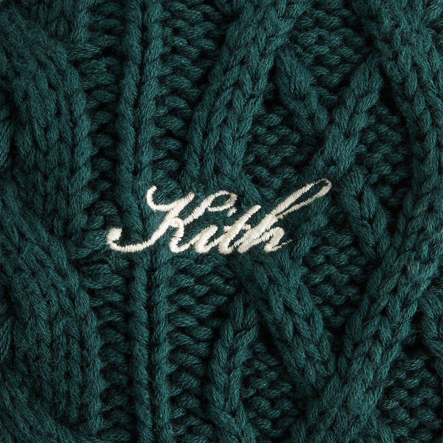 Green Women Kith Parker Cable Knit Vest | 8354-WMJNA