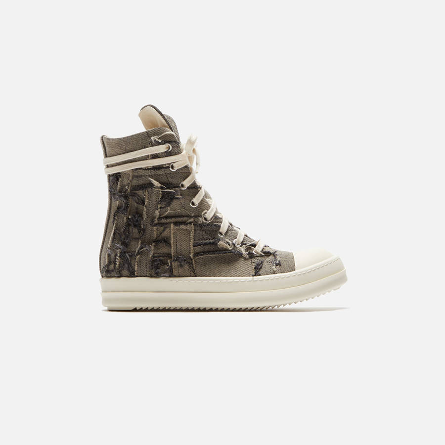 Green Women Kith Rick Owens WMNS DRKSHDW Slashed Sneakers | 0694-OWKHE