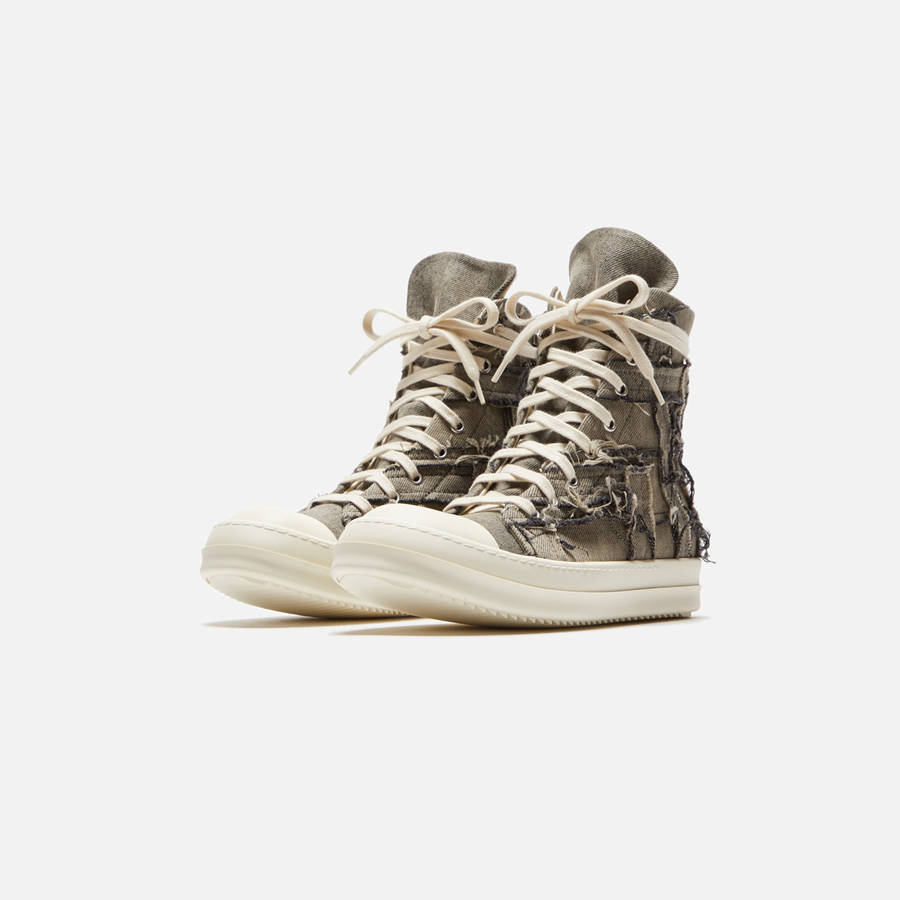 Green Women Kith Rick Owens WMNS DRKSHDW Slashed Sneakers | 0694-OWKHE
