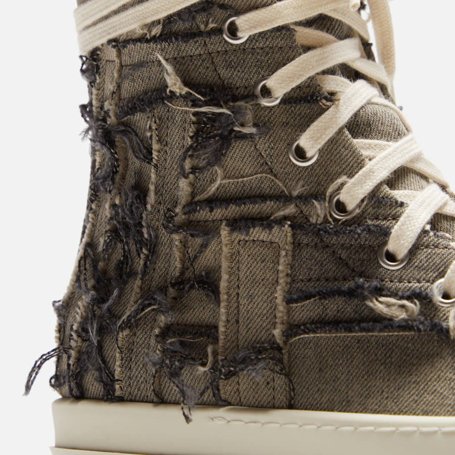 Green Women Kith Rick Owens WMNS DRKSHDW Slashed Sneakers | 0694-OWKHE
