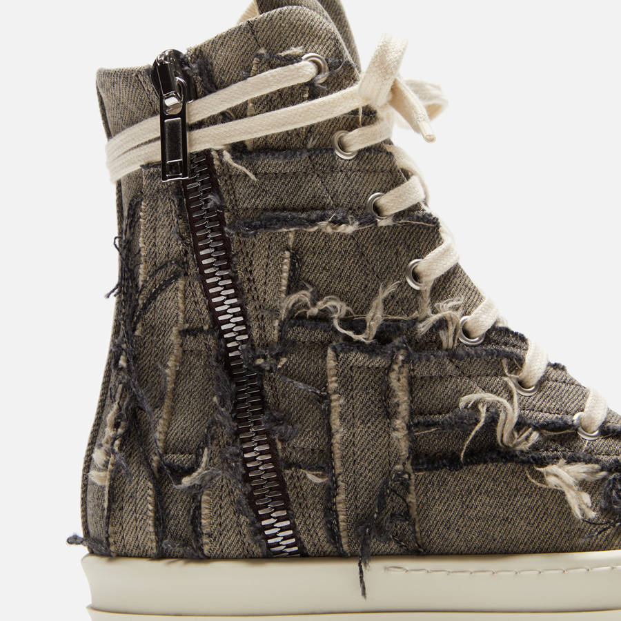 Green Women Kith Rick Owens WMNS DRKSHDW Slashed Sneakers | 0694-OWKHE