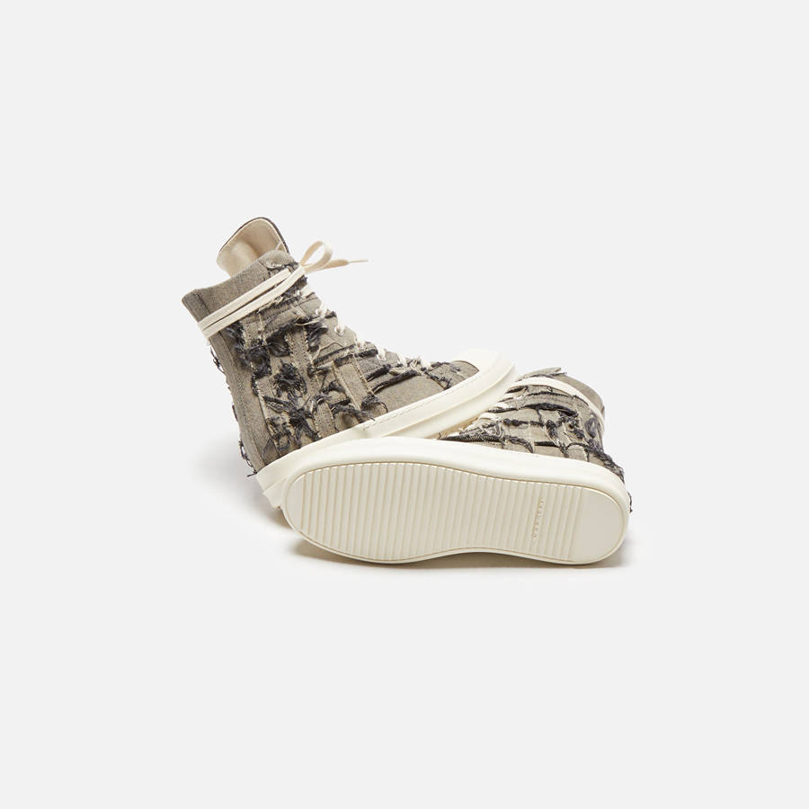 Green Women Kith Rick Owens WMNS DRKSHDW Slashed Sneakers | 0694-OWKHE