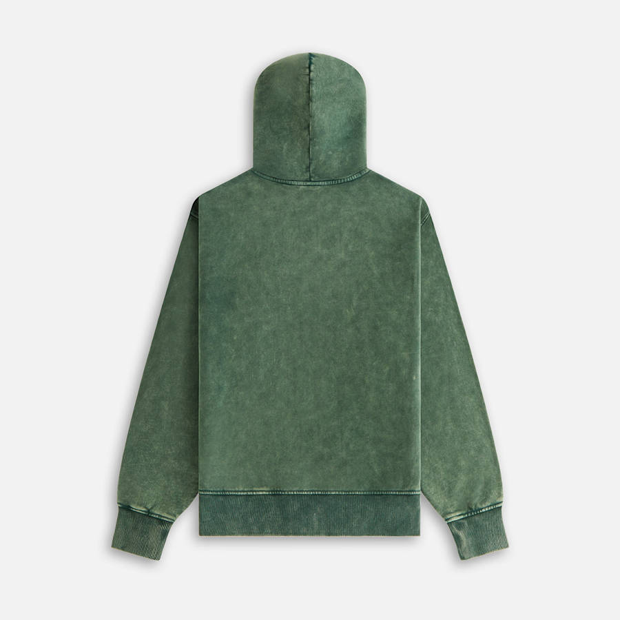 Green Women Kith Tanner Sueded Hoodie Sweatshirts | 4150-RJKFH