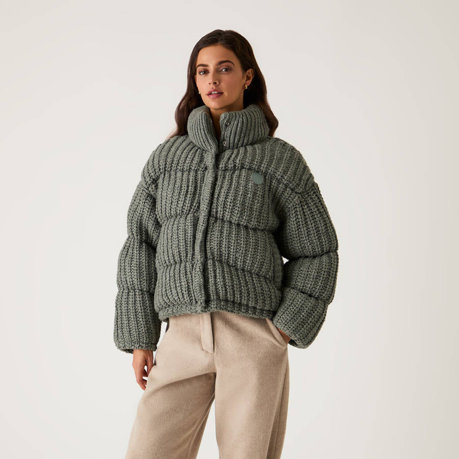 Green Women Kith Wynne Sweater Puffers | 7590-PRTIX