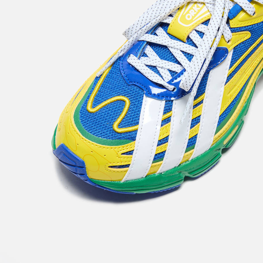 Green / Blue Men Kith adidas x Bape Orketro Sneakers | 5691-AUKHV