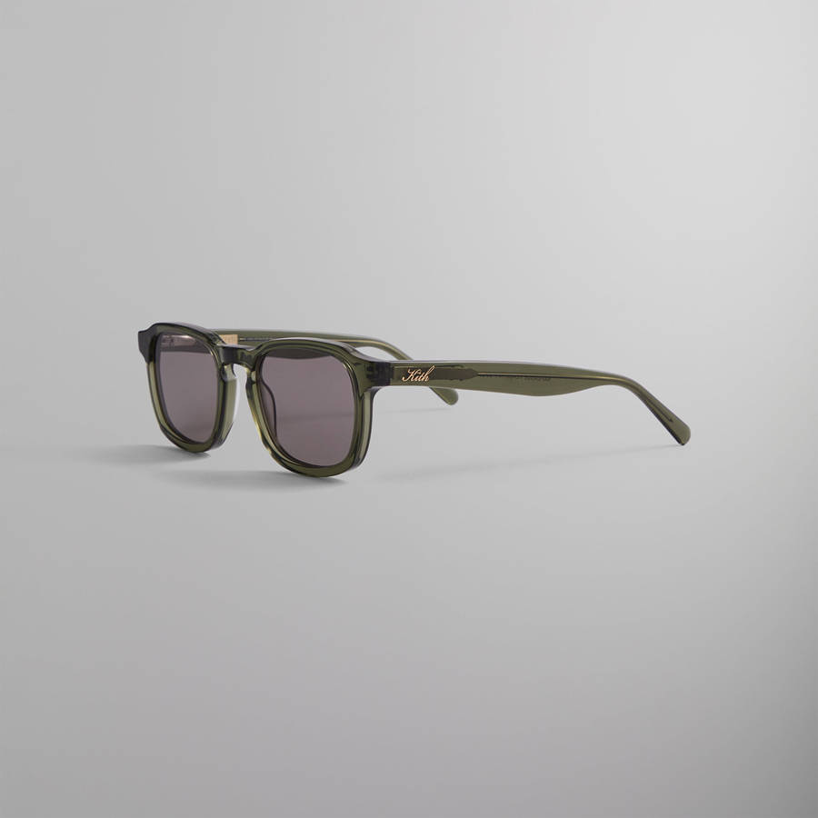 Green / Grey Men Kith Napeague Sunglasses | 8670-KTIVL