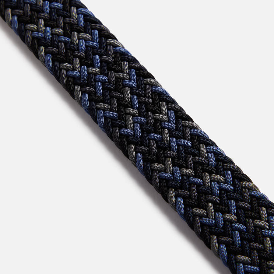 Green / Navy / Black Men Kith Anderson's Multi Color Stretch Woven Belts | 2736-WHLKJ