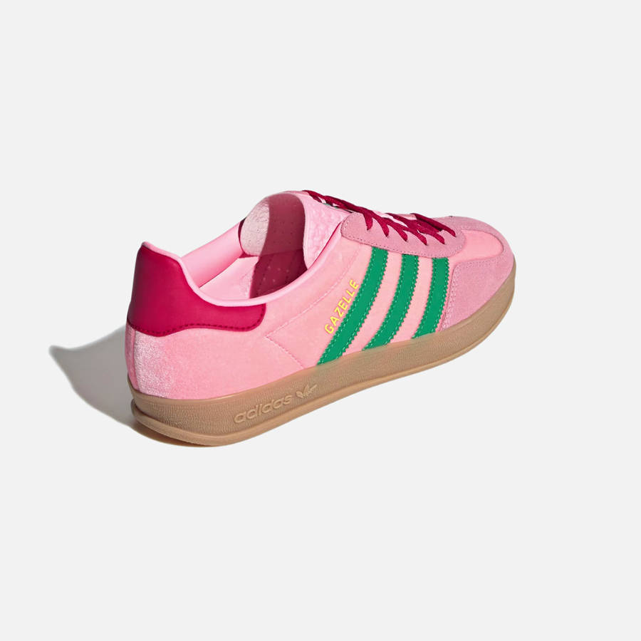 Green / Pink Women Kith adidas WMNS Gazelle Indoor Sneakers | 4732-YURIM