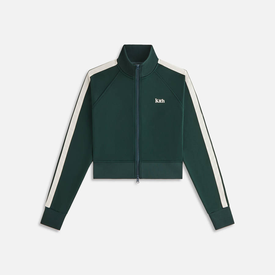 Green / White Women Kith Arbor Track Jackets | 7205-VETCY