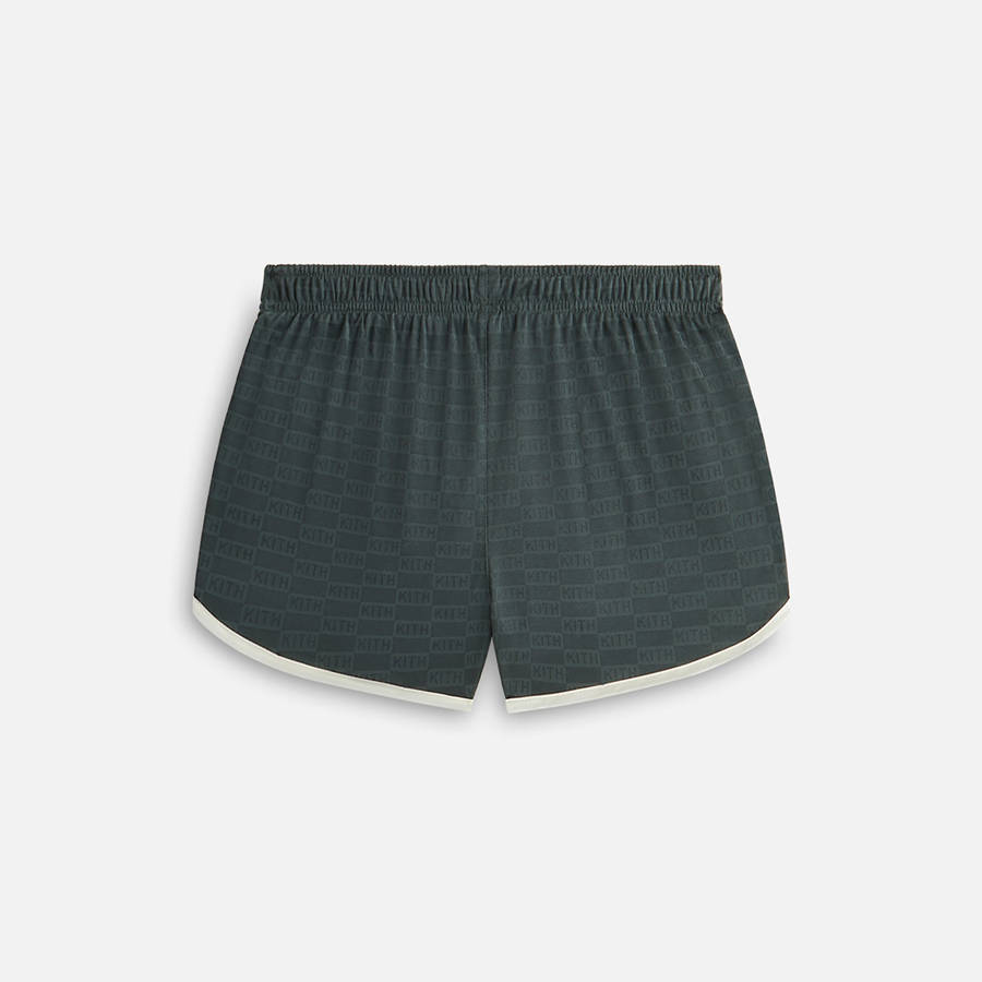 Green / White Women Kith Orsa Monogramy Shorts | 7109-ZHMNE