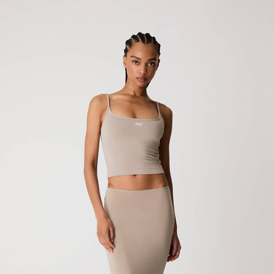 Grey Beige Women Kith Modal Cami Underwear | 5637-UTIJP