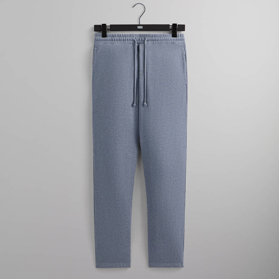 Grey Blue Men Kith Fleece Bryson Sweat Pants | 4876-IOFHR