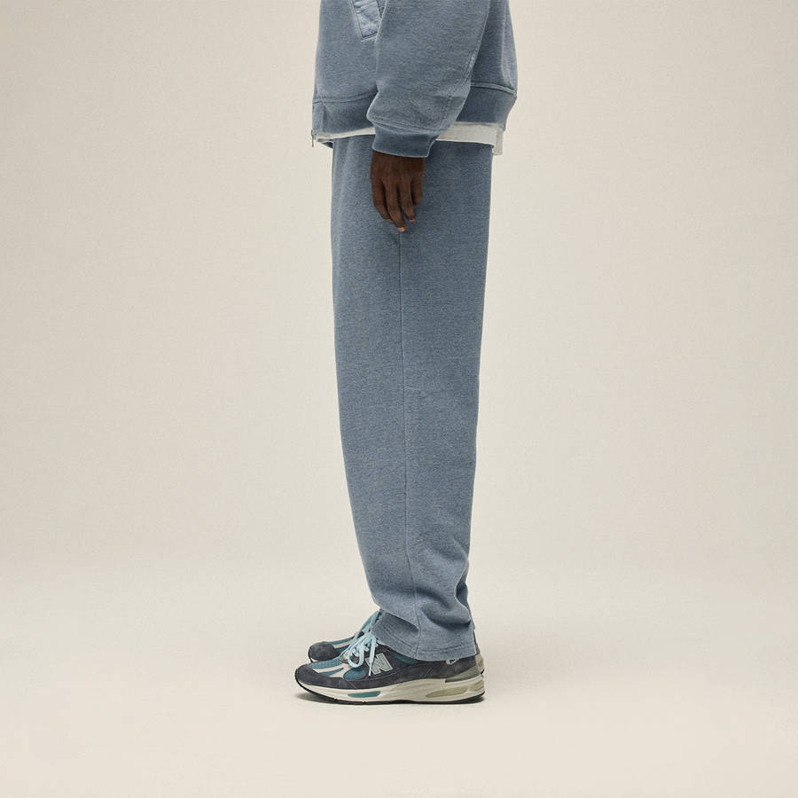 Grey Blue Men Kith Fleece Bryson Sweat Pants | 4876-IOFHR