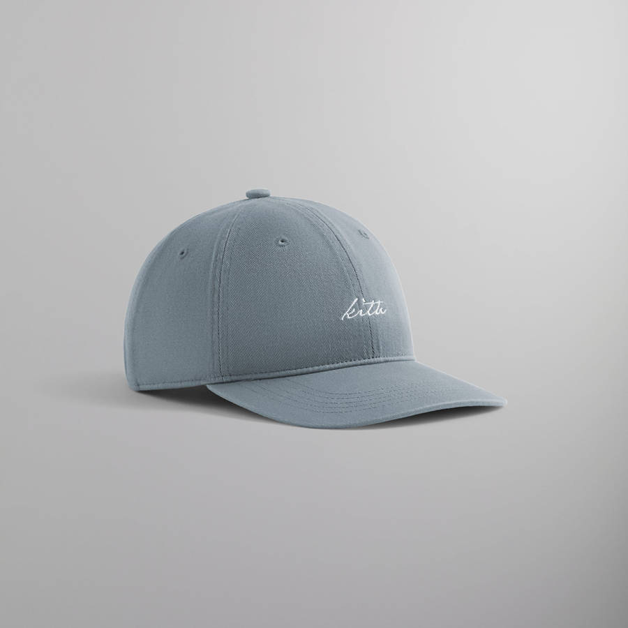 Grey Blue Men Kith Washed Twill Aaron Cap | 3486-QBRAV