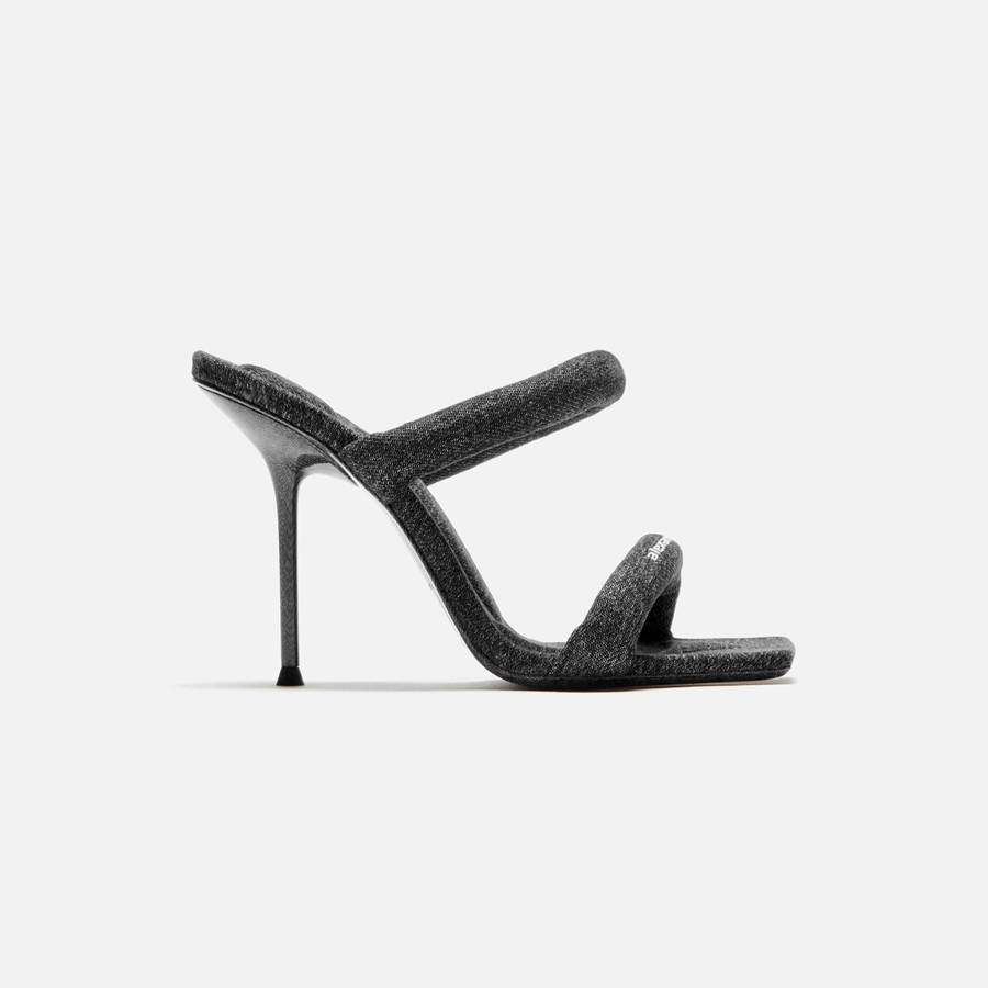 Grey Blue Women Kith Alexander Wang Julie Tubular Sandal Heels | 7926-LKBPY